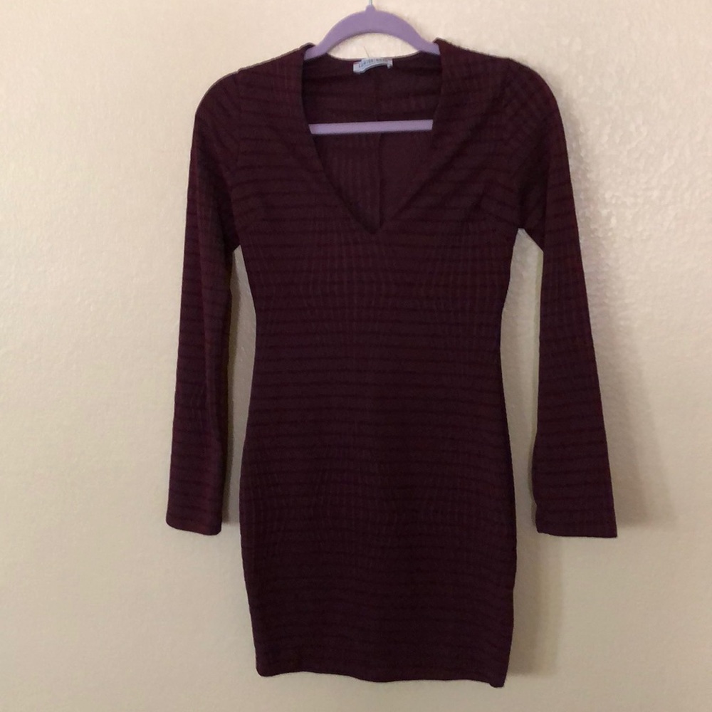 Burgundy dress